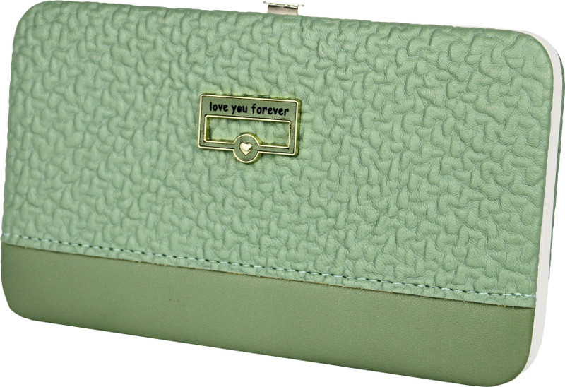 feather cruz Women Green Canvas Card Holder(4 Card Slots)