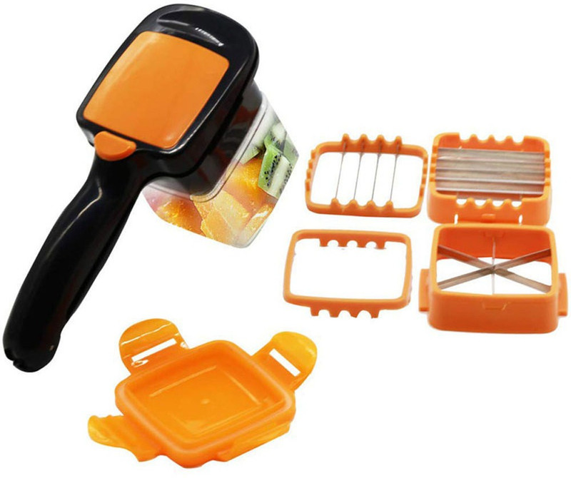 tabaret 5 in 1 Chopper Nicer Dicer Slicer Vegetable & Fruit Slicer, Cutter, Dicer Vegetable & Fruit Grater & Slicer(1 NICER DICER)