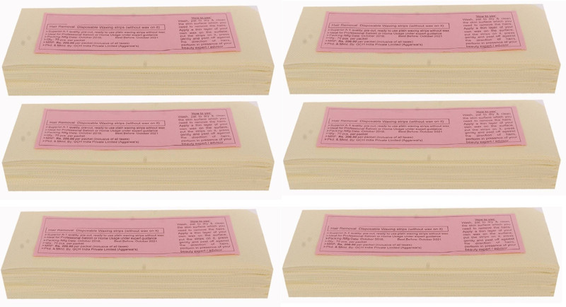 kakustore High Quality Women's Wax Strips For Full Body Hair Removal 240 Pieces Strips(240 Strips, Set of 6)