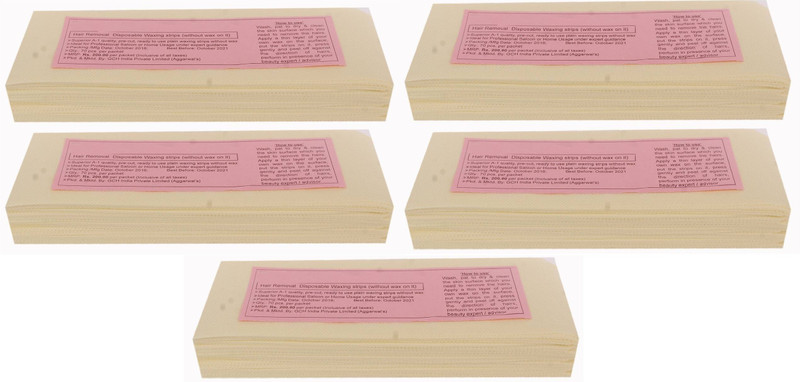 kakustore High Quality Women's Wax Strips For Full Body Hair Removal 200 Pieces Strips(200 Strips, Set of 5)