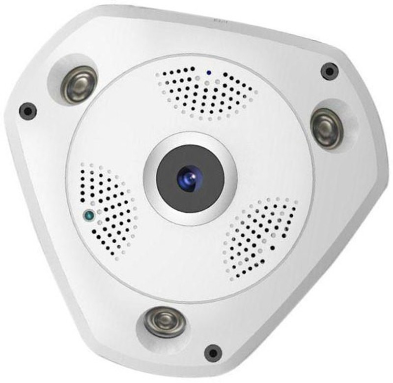 tabaret VR CAM Fisheye 360° Wireless Wifi CCTV Camera, Night Vision, Smart Monitoring System, Compatible With Mobile & Tablet, HD IP CCTV Camera with SD Card Slot Security Camera(64 GB, 1 Channel)