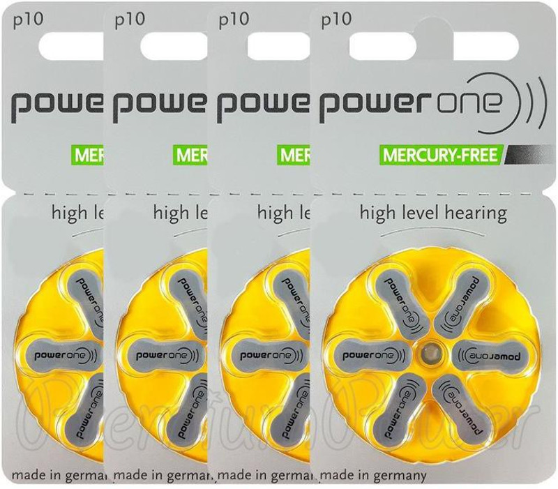 Power one Hearing Aid P10 PR70 BTE   Battery(Pack of 36)