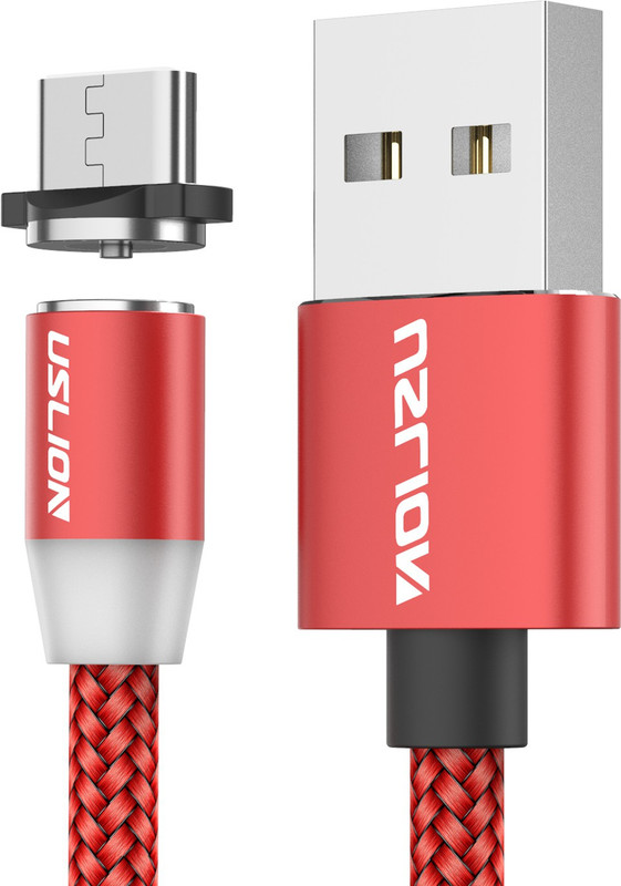 uslion US0067TCRED 1 m Magnetic Charging Cable(Compatible with type c, Red, One Cable)