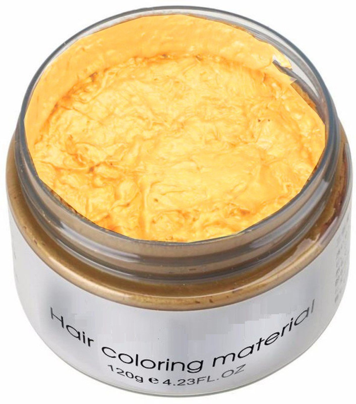 tanvi27 Instant Hair Color Wax Temporary Hairstyle Cream Hair Pomades Hairstyle Wax for Men and Women Hair Color(GOLD YELLOW)