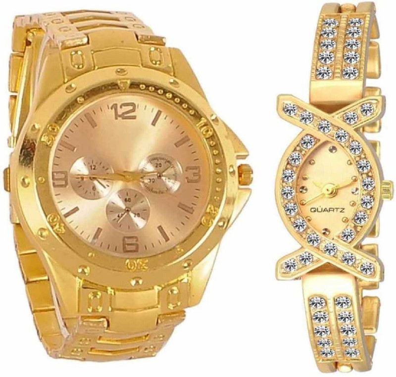 magree golden couple watch Analog Watch  - For Men & Women