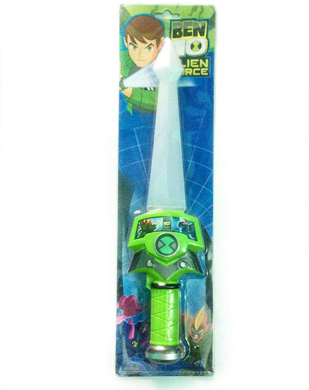 kreiz Ben 10 Alien Force Plastic Lighting Sword for Kids(Green)