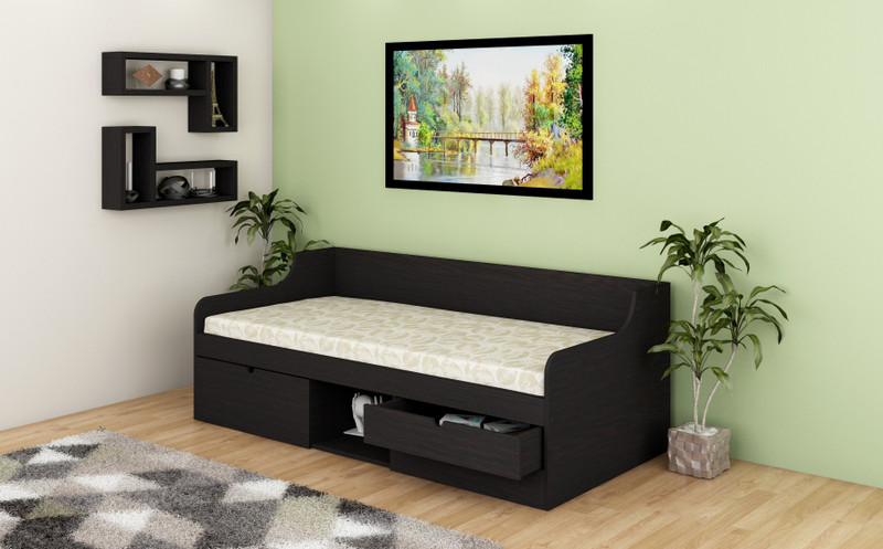 crystal furnitech Engineered Wood Diwan(Finish Color - Wenge)