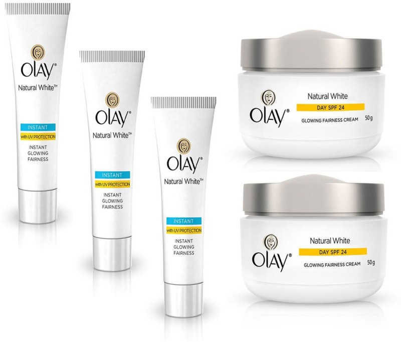 Olay Natural White INSTANT GLOWING FAIRNESS CREAM (3N x 20g) DAY SPF...