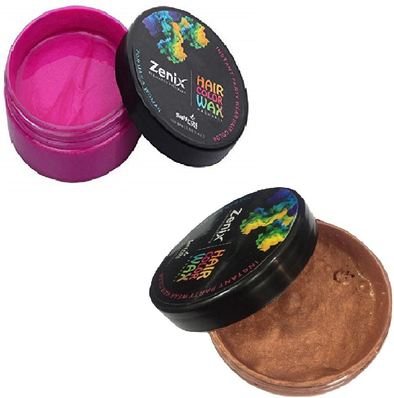 zenix Copper/Pink Temporary Hair Fashion Styling Hair Wax(100 g)