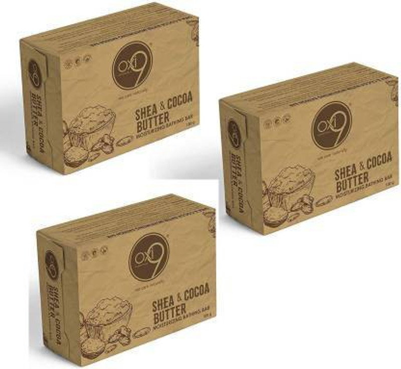 oxi9 Shea & Cocoa Butter Moisturizing Soap(3 x 100 g)