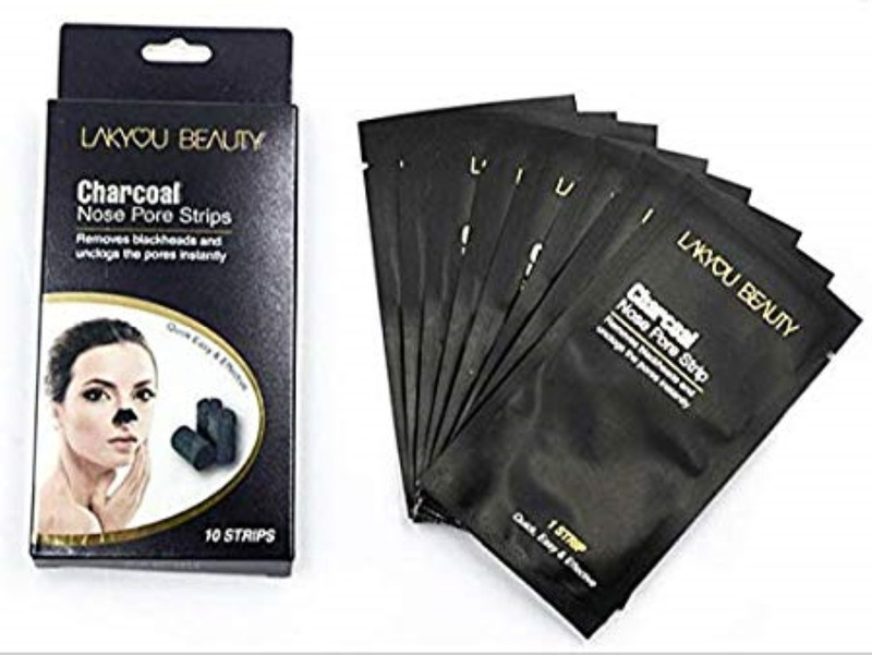 lakyou beauty Charcoal Nose pore Strips (Removes blackheads and unclogs the pores instantly(10 ml)