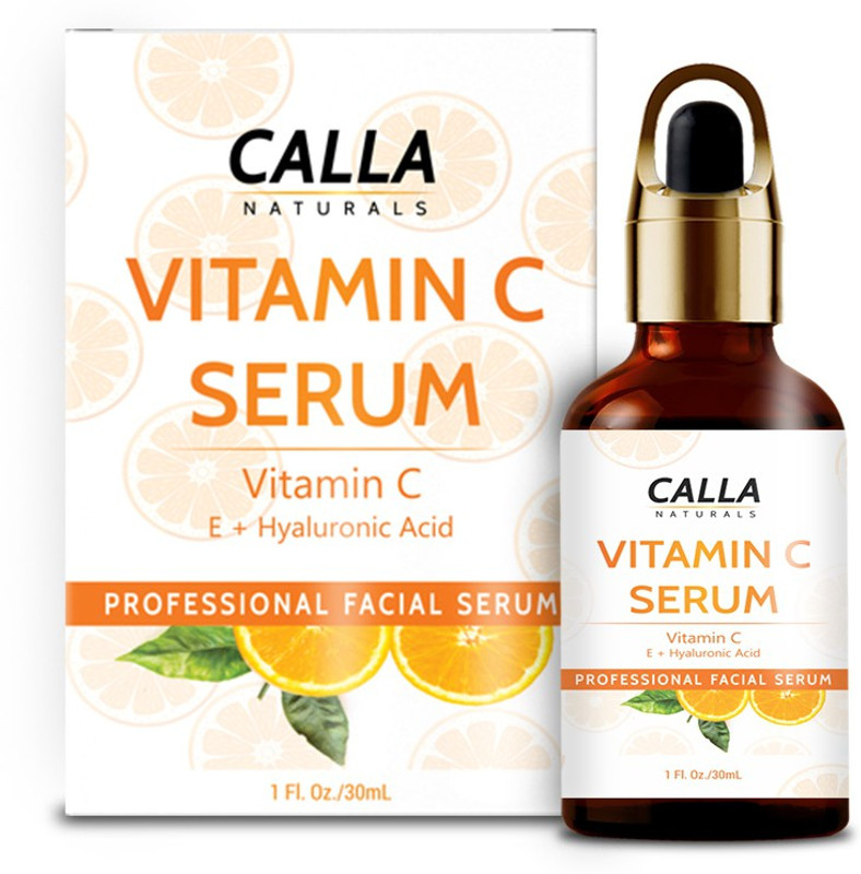 calla naturals Vitamin C Skin Brightening Serum for Face with Hyaluronic Acid and Retinol - 30ml(30 ml)