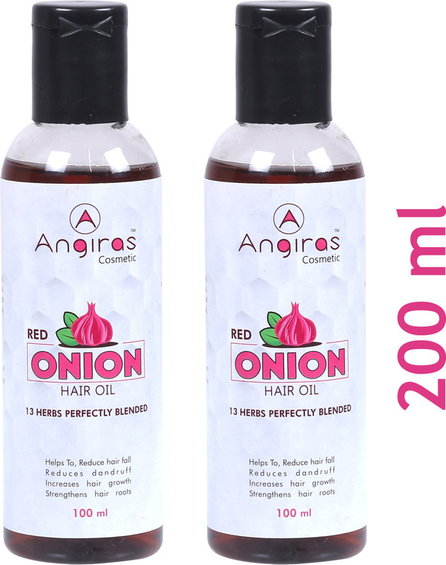 angiras Onion Oil for Hair Growth with 14 natural oils Pack of 2 Hair Oil(200 ml)