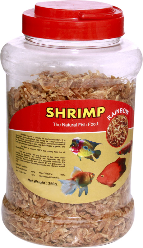 RAINBOW The Natural Fish Food Shrimp 0.25 kg Dry Young Fish Food