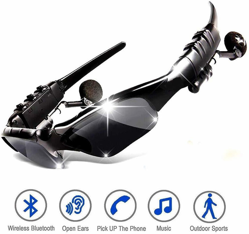 UPROKT Sports Bluetooth Audio Player Bluetooth Connectivity Sunglasses(black)