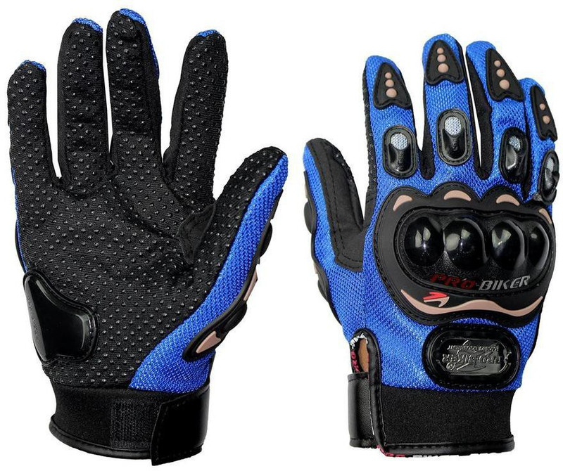 Probiker PB7G5 Hand Grip for Bike Motorcycle Scooter - (Blue XXL) Riding Gloves(Blue, Black)