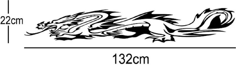 marvellous Sports Sticker for Sides(Black)