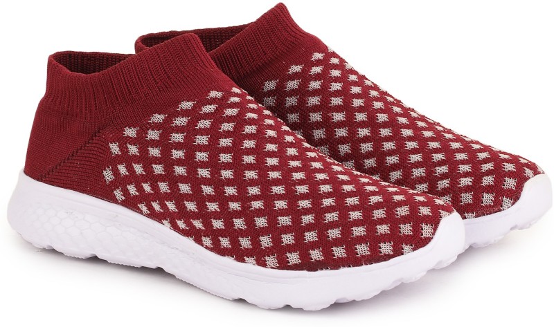 TRASE Knitting Sneakers For Women(Maroon)
