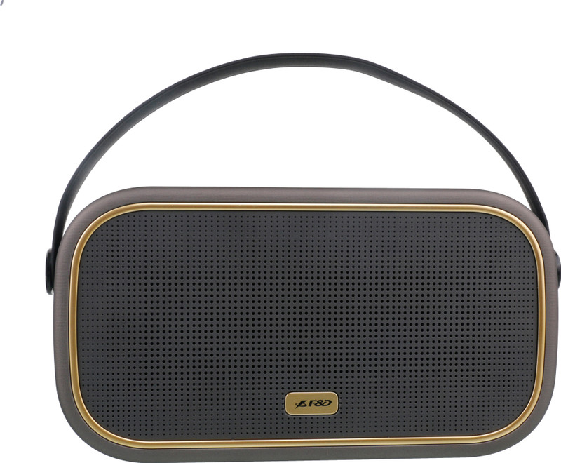 F&D W18 Portable 10 W Bluetooth Speaker(Brown, Gold, Black, Stereo Channel)