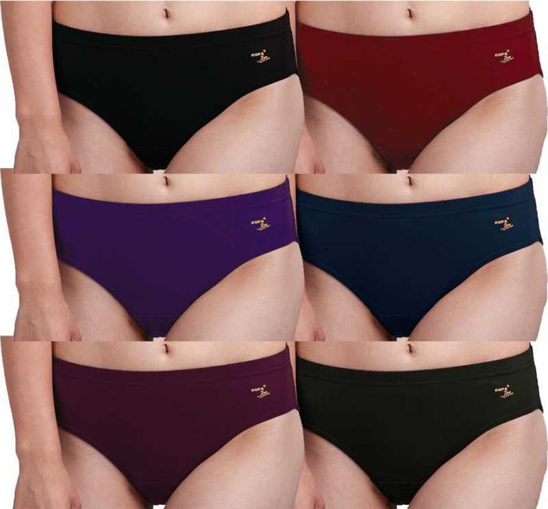 RUPA Women Hipster Multicolor Panty(Pack of 6) RUPA Women Hipster Multicolor Panty(Pack of 6)