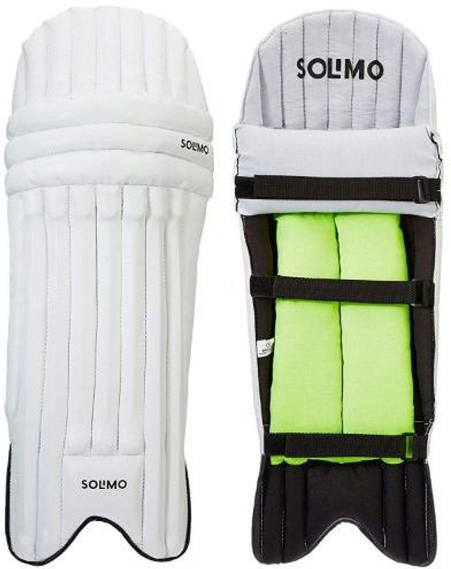 KK CRAFT Solimo Cricket Legguard Pads, Youth Cricket Guard Combo(White)