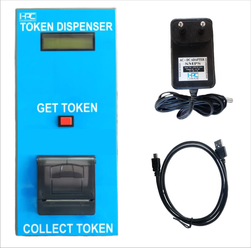 HPC Token Dispenser / Token Printer Token Dispenser / Token Printer With Android App Indoor PA System(0 W)