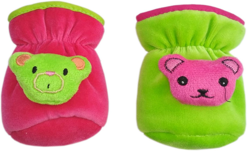 POOJA E-BUSINESS VELVET BOTTLE COVER 125-150 ML CAPACITY(Pink, Green)
