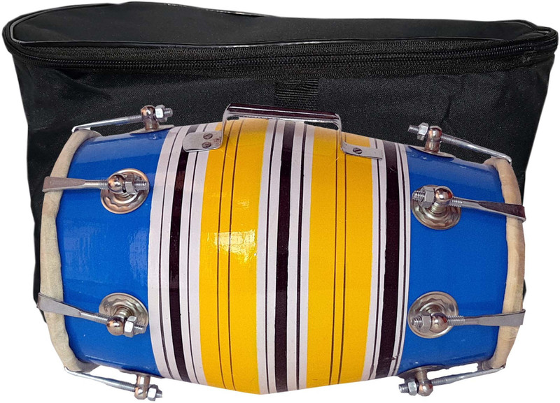 RAM musical Free Cover With Baby Dholak Nut & Bolts Dholak(Multicolor)