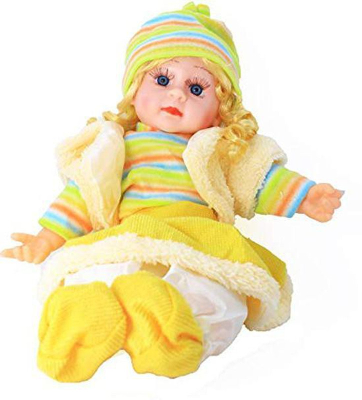 heet soft singing baby doll toy(Yellow)
