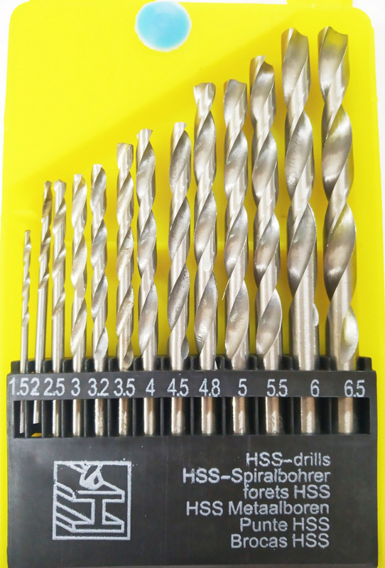 DUMDAAR 13 pc HSS drill bit set for drilling in Wood, Malleable Iron, Alumin, plastic