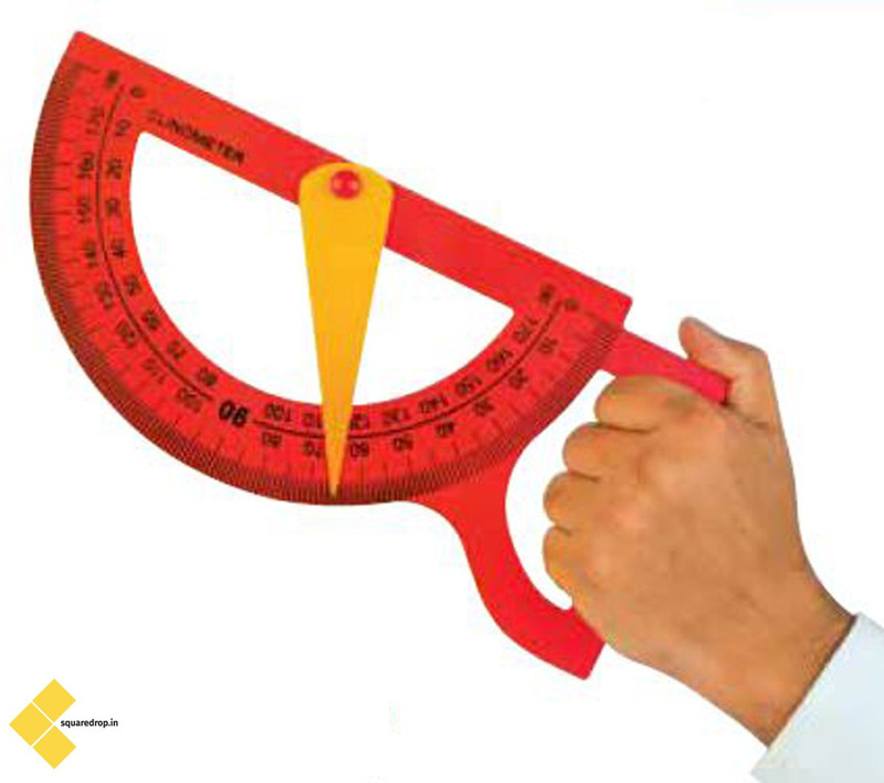 Square Drop Clinometer Compass - Trigonometry - Mathematics - Geometry Brain Boosting Mathematical Activities for Age 5+ Years Old Kids - Do It Yourself Mathematics Activity Kit(Red)