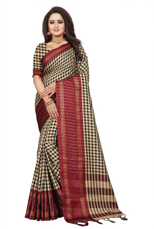 Hensi sarees shop Color Block, Temple Border, Striped, Woven, Embellished, Solid, Checkered...