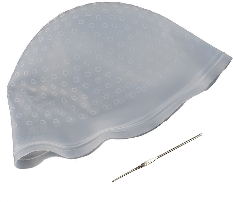 Stylewell Silicon Reusable Hair Coloring Highlighting Bleaching Cap With Hook