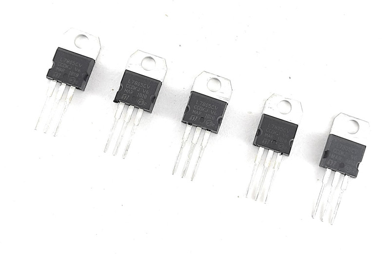 SME 5 Pcs 7805 Voltage Regulator IC Electronic Components Electronic Hobby Kit