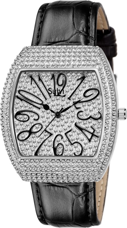 Sylvi Premium Collection Diamond Studded Wedding Silver DD - Silver Analog Watch...
