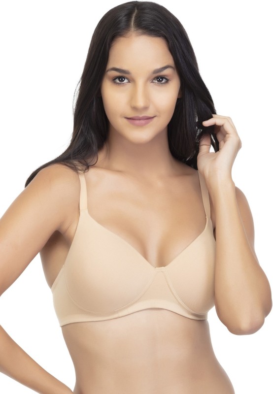 Irotica byIrotica Womens Breathable Cotton High Coverage Wire Free Padded T-Shirt Bra|Lightly...