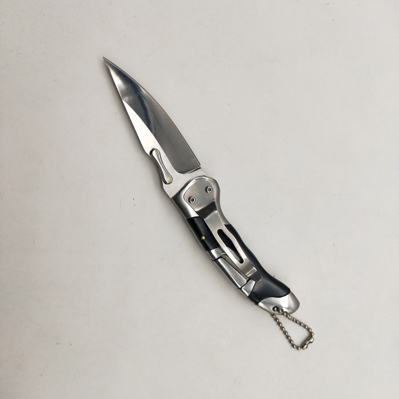 Columbia Military Handle Folding Pocket 440C Blade Stainless Steel Knife Pocket Knife, Survival Knife, Campers Knife(Black, Silver)