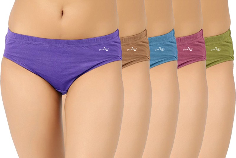 EverRich Women Hipster Multicolor Panty(Pack of 5)