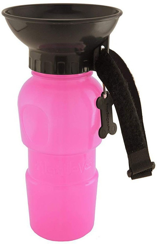 Alpyog Auto Dog Mug for Pets Classic Plastic Pet Bottle(500 ml Pink)