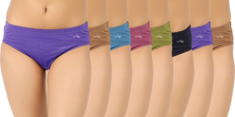 EverRich Women Hipster Multicolor Panty(Pack of 8)