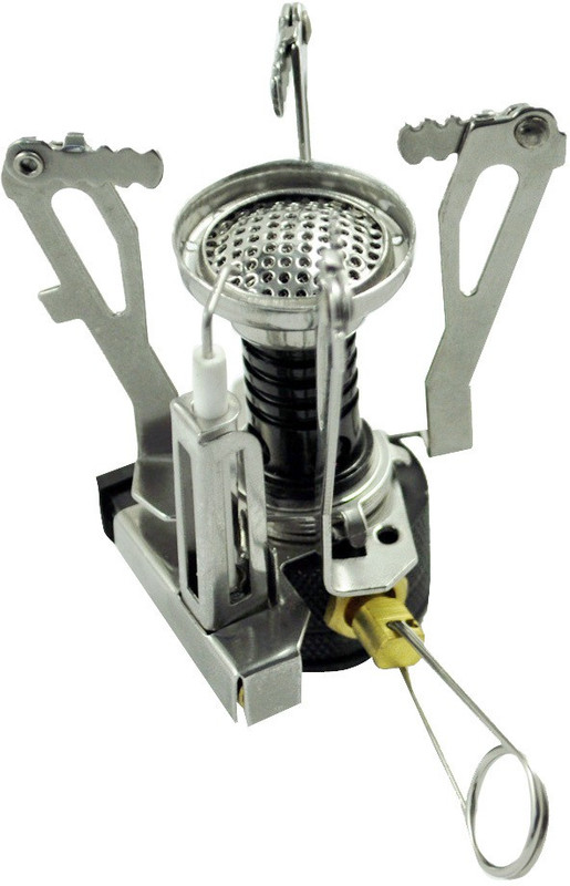 BLACK MIRROR Gas Camp Stove(Foldable Stainless Steel, Aluminium)