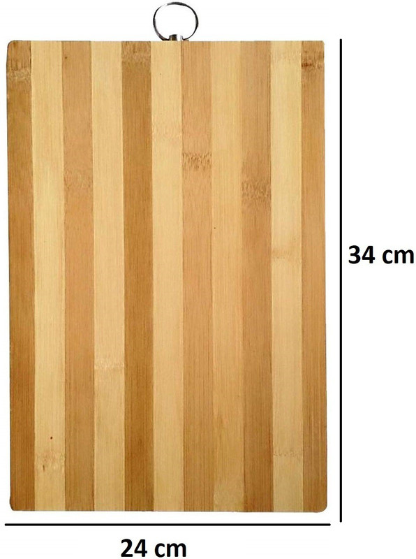 KitchenFest ®Size:-(24*34 cm) Bamboo| Wood Chopping Board for Cutting| Slicing| Chopping Fruits & Vegetables ….. Wooden, Bamboo Cutting Board(Beige Pack of 1 Dishwasher Safe)