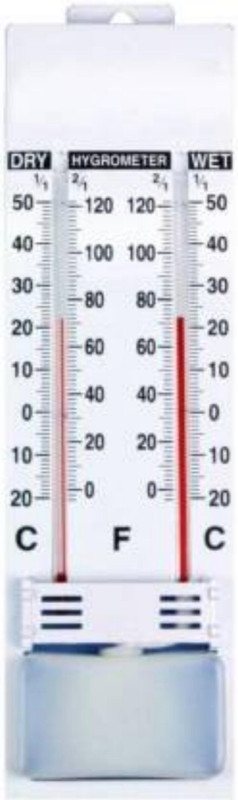 AINY MEDTECH Dry & Wet Thermometer Humidity Moisture Measurer All-in-One Analog Moisture Measurer(10 mm)