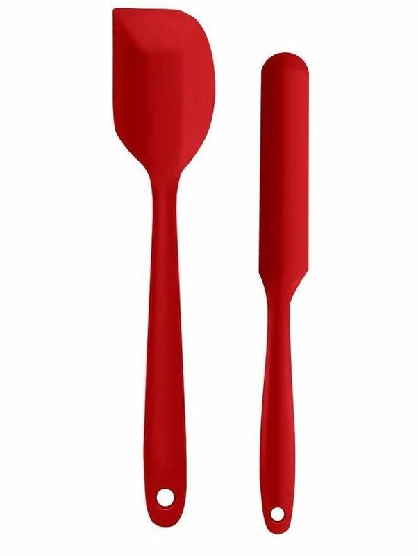 P-PLUS INTERNATIONAL Spatula Small 20.6cm+Spatula Spreader/Butter knife 24cm|Pack of 2 RED Non-Stick Spatula(Pack of 2)