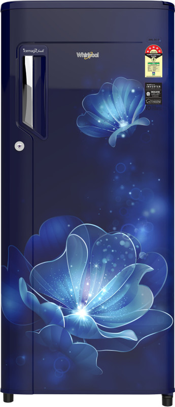 Whirlpool 192 L Direct Cool Single Door 3 Star Refrigerator(Sapphire Flower Rain, 215 IMPC PRM 3S Sapphire Flower Rain)