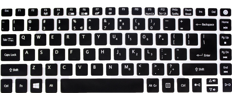 Saco 3 SF314-51 14 inch Full HD Notebook Laptop Keyboard Skin(Black with Clear)