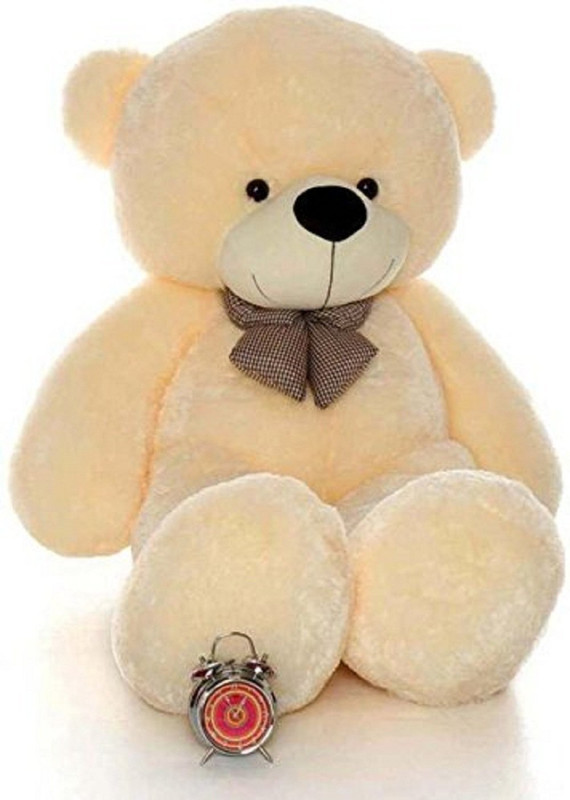 AK TOYS 3 Feet Stuffed Spongy Huggable Smartoys Cute & Soft Blue - 90 cm(Beige)