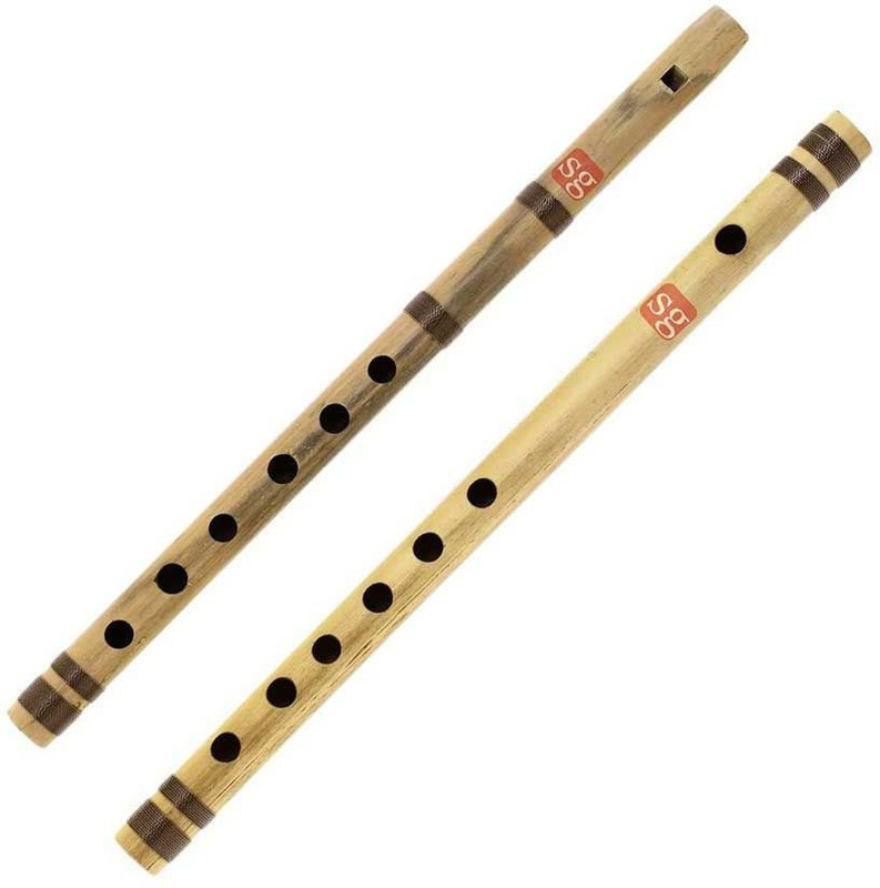 SG MUSICAL Combo Straight Flute + Side Flute Bamboo Flute(45 cm)