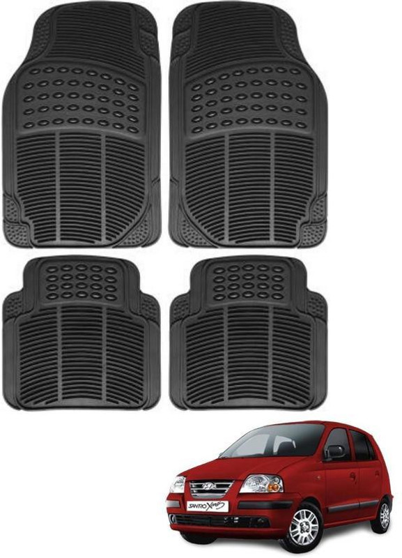 autokaar PVC Standard Mat For Hyundai Santro(Black)