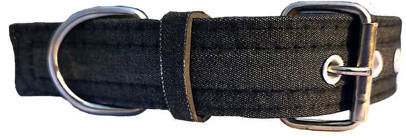 Home4U Plain Dog Collar Charm(Black, Silver, Solid)